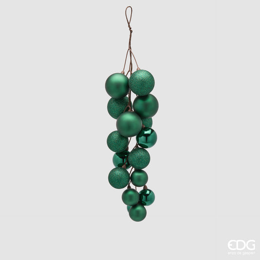 Addobbo Grappolo Con Palle Sr 16Pz L.47 C6 8