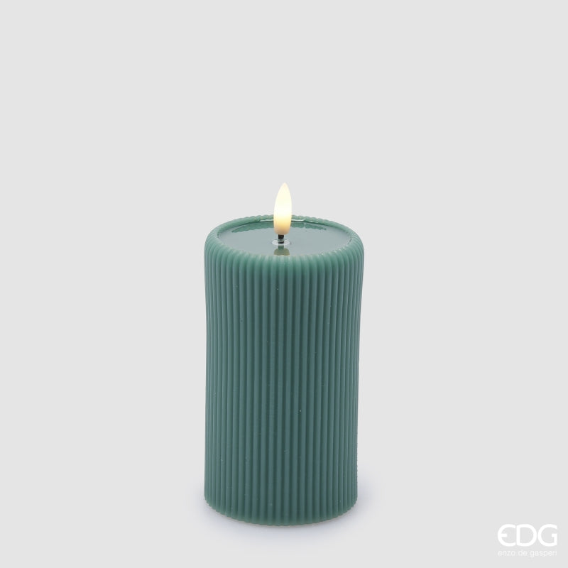 Candela Moccolo Lounge Led IP20 Verde con Telecomando