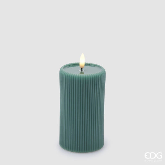 Candela Moccolo Lounge Led IP20 Verde con Telecomando