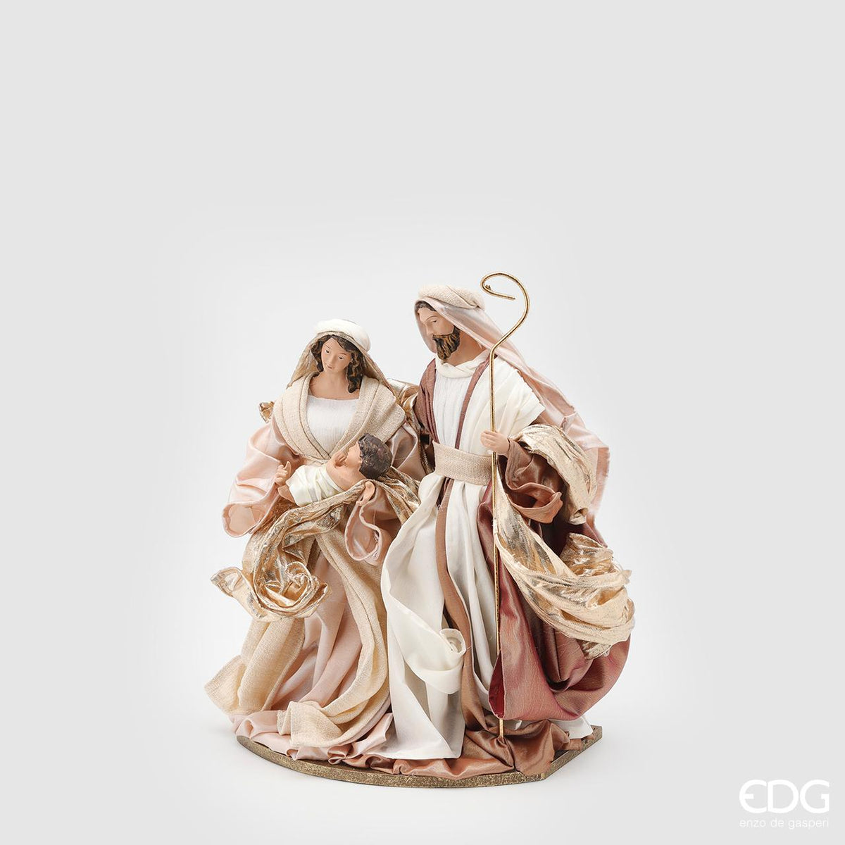 Natività Lord con Base H25 cm Avorio Oro