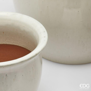 Vaso in Ceramica Cachepot Bianco