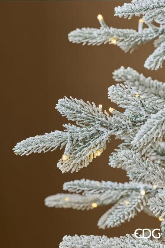 Albero di Natale Pino Cortina Innevato con 3400 Miniled con Telecomando Bacchetta Magica