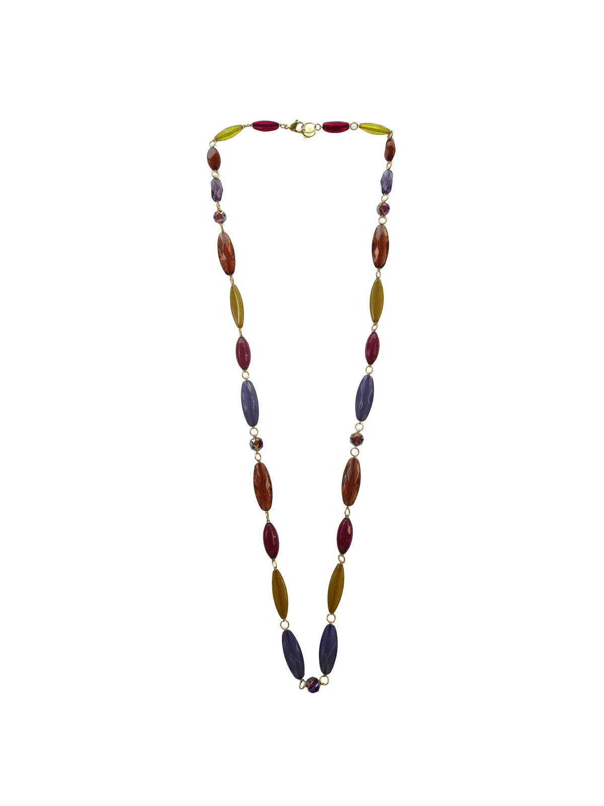 Collana multifili con catene e resine - Daphne