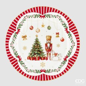 Servizio Piatti Xmas Mix Verde Rosso 24 Pz