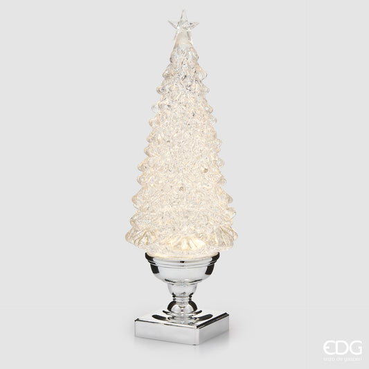 Decoro Pino Ghiacciato Led H.41 D.15 Mov.+Led C6 2