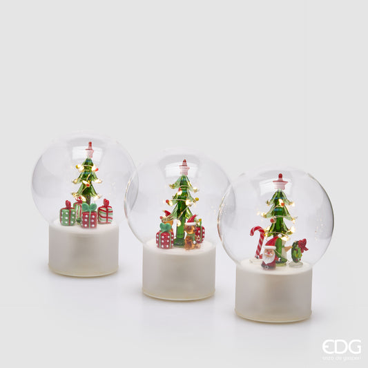 Decoro Sfera Twist Led 3 Ass. H.17 D.12 Mov.+Led C6 3