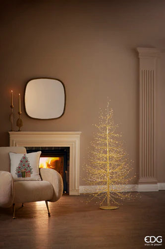 Faggio Rich gold 150 cm Ø105 – Albero di Natale con 1440 LED integrati