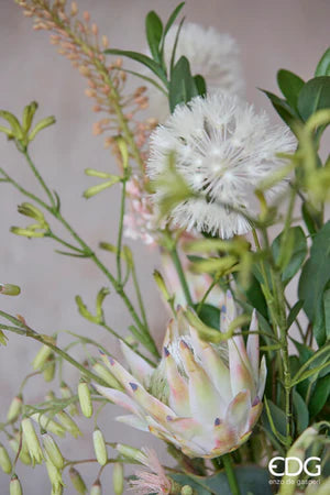 Protea Composizione Con Foglie H.71 C6