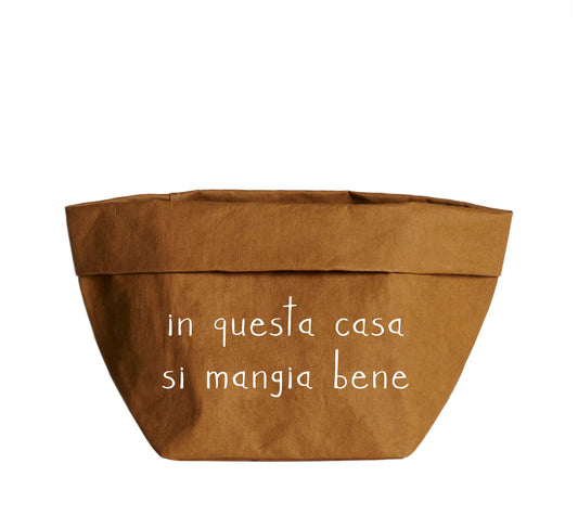 Contenitore in cellulosa In questa casa si mangia bene