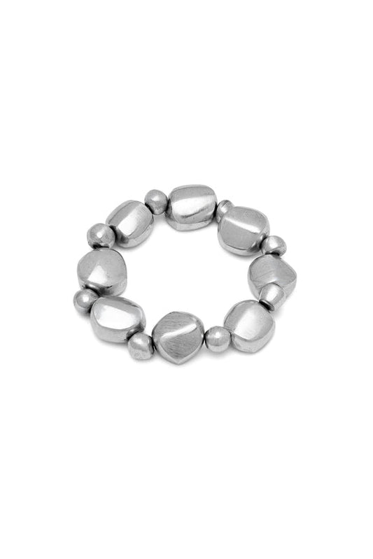 Bracciale donna elastico bottoni e sfere