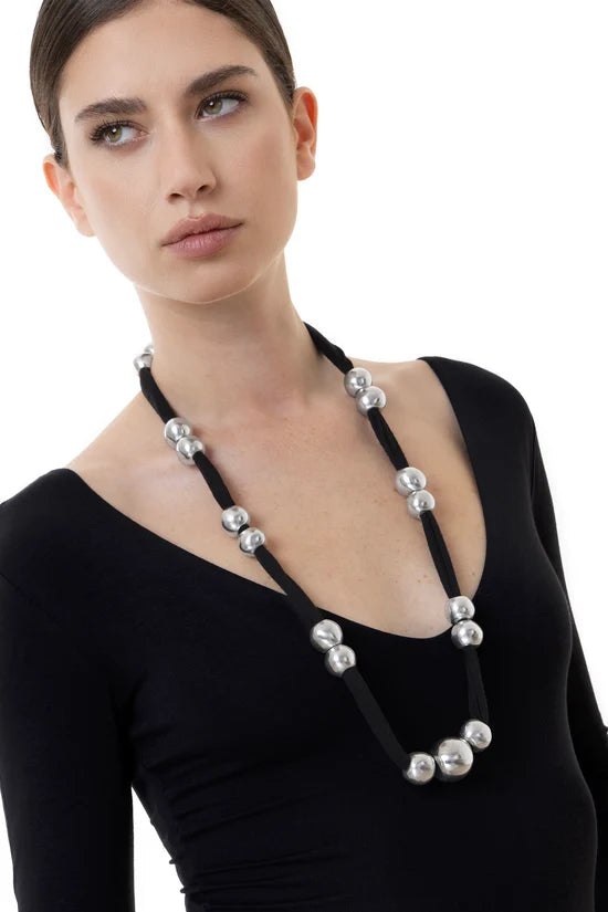 Collier Lycra 18 Petit Boules Et Une Moyenne Boule - Nd -