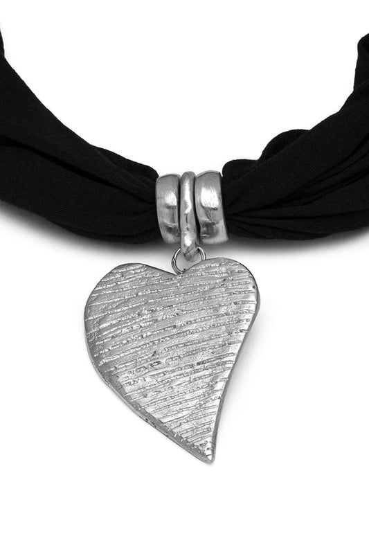 SCIARPA CUORE RAW