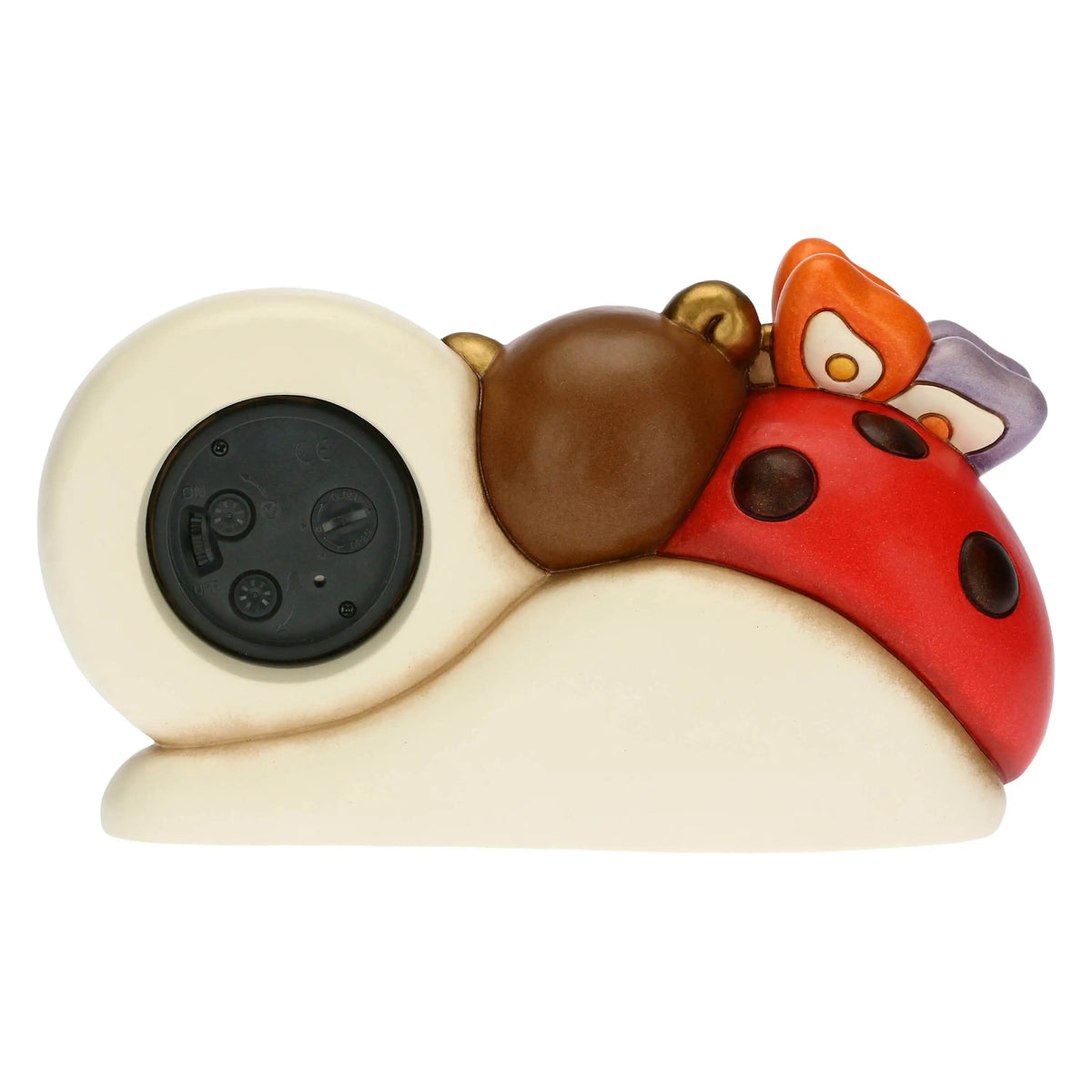 Orologio da tavolo con coccinella medio