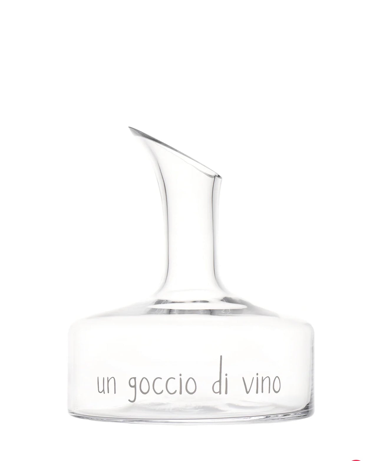 Decanter in vetro Un goccio di vino