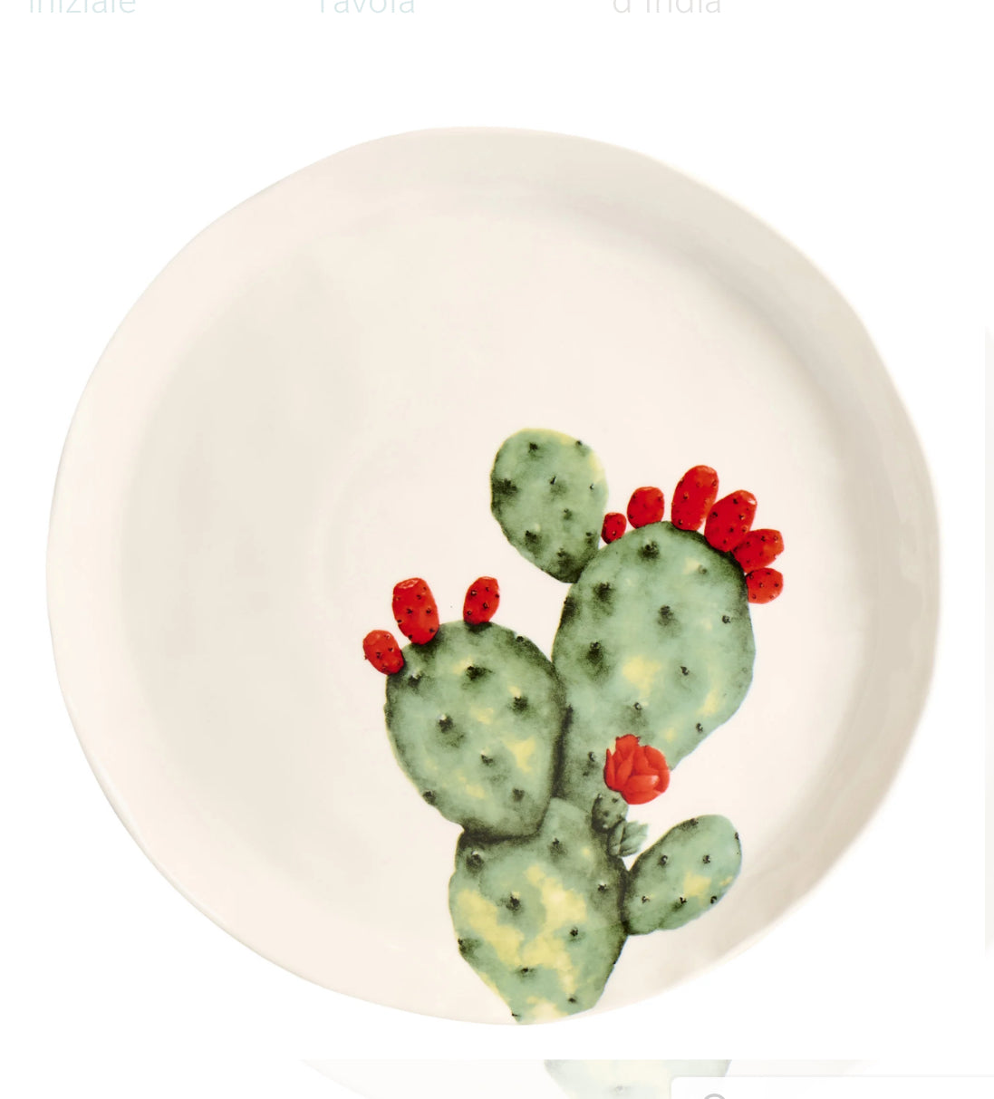 Set 2 Piatti da dessert Fico d'India