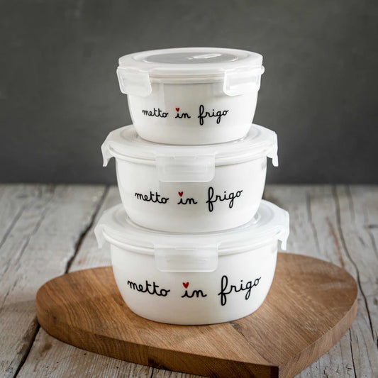 Contenitore rotondo Metto in frigo - tg. XL