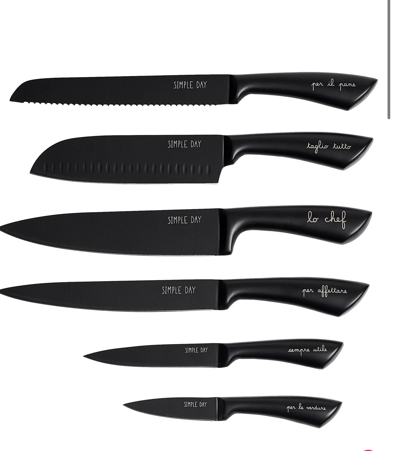 Set 6 coltelli da cucina Per la cucina