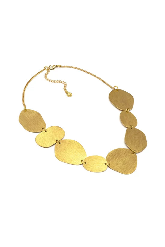 Collana 8 Placche Irregolari Battute