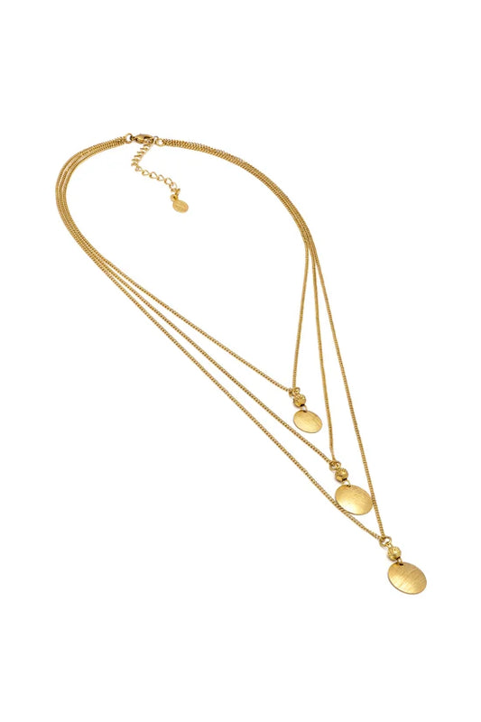Collana Tre Catene Tondindcollane E Pendenti