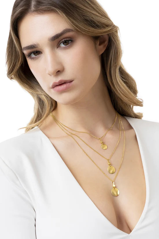 Collana Tre Catene Tondindcollane E Pendenti