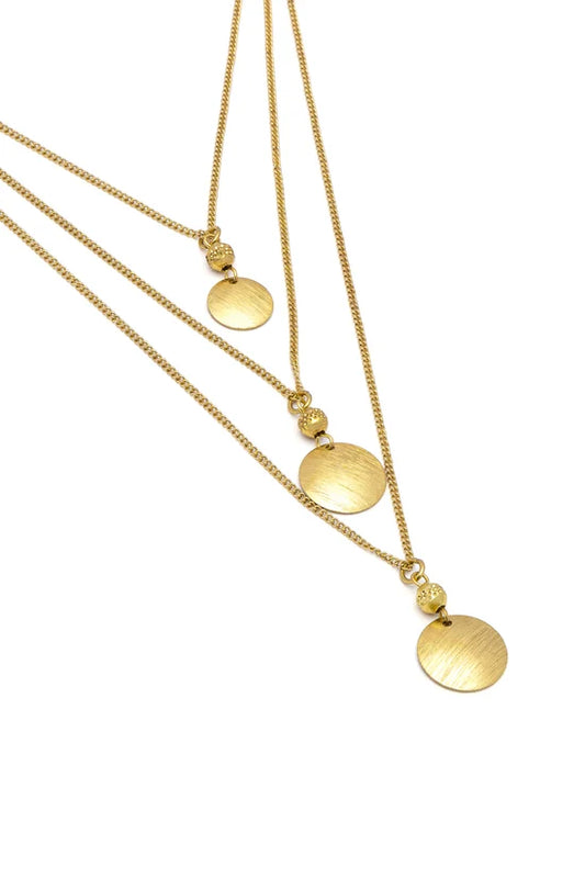 Collana Tre Catene Tondindcollane E Pendenti