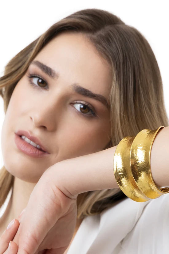 Bracciale Fascia Rigida Ondulatandmattonella Girocollo