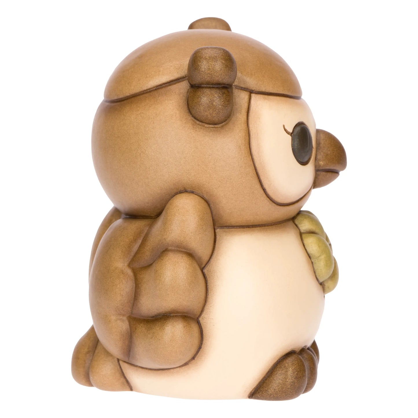 Gufo con Quadrifoglio marrone