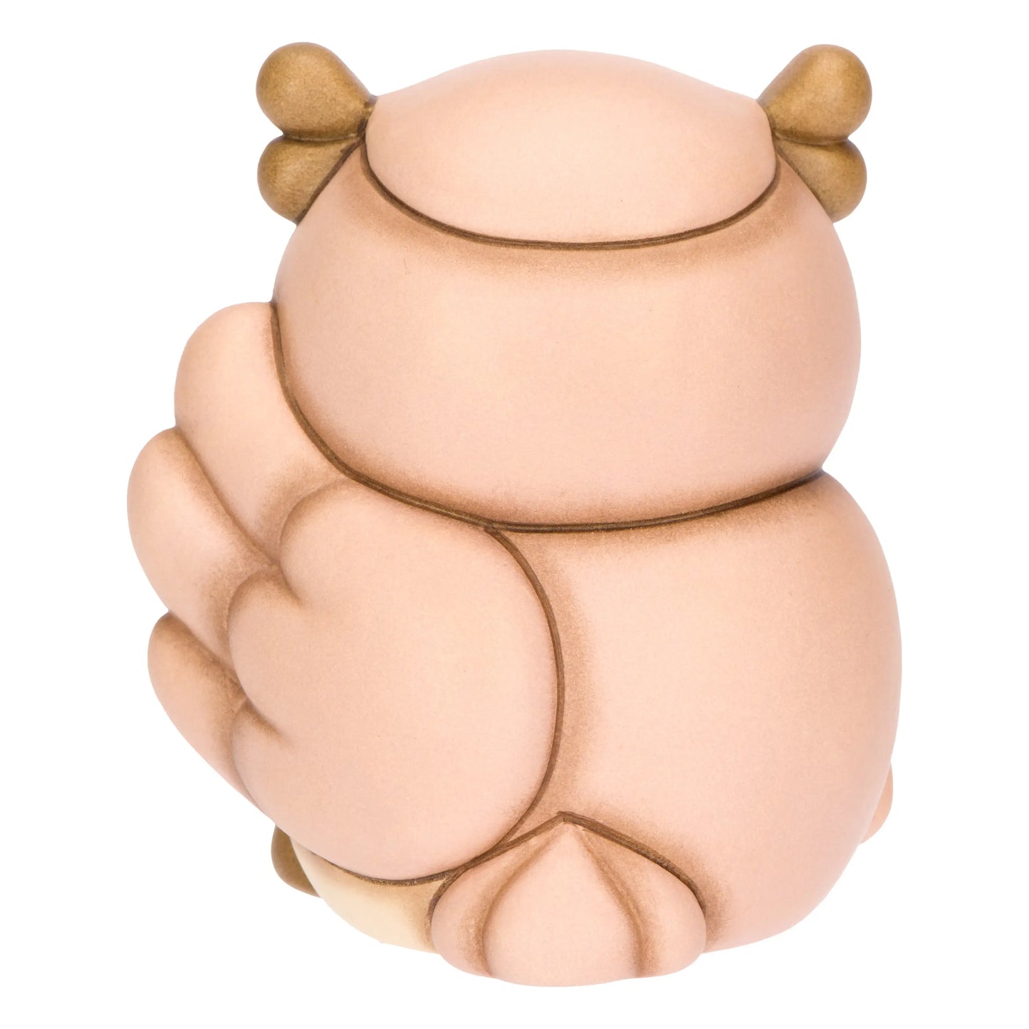 Gufo con Quadrifoglio rosa