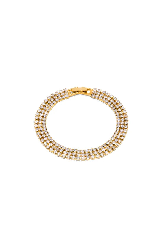 Bracciale tennis donna con zirconi