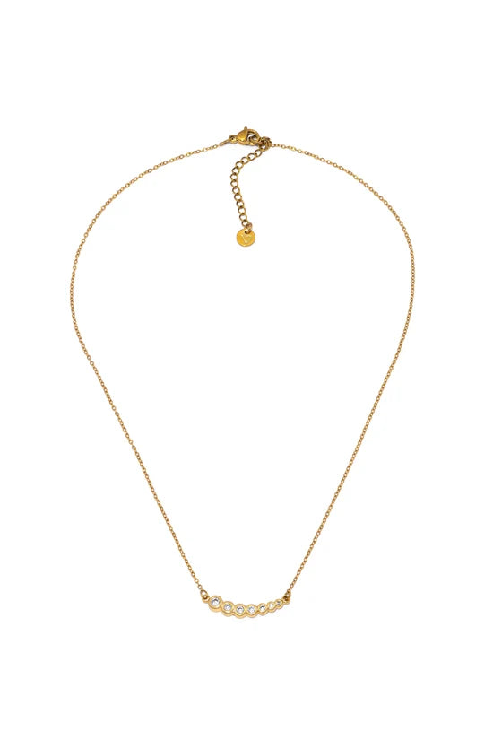 Collana punto luce donna con zirconi