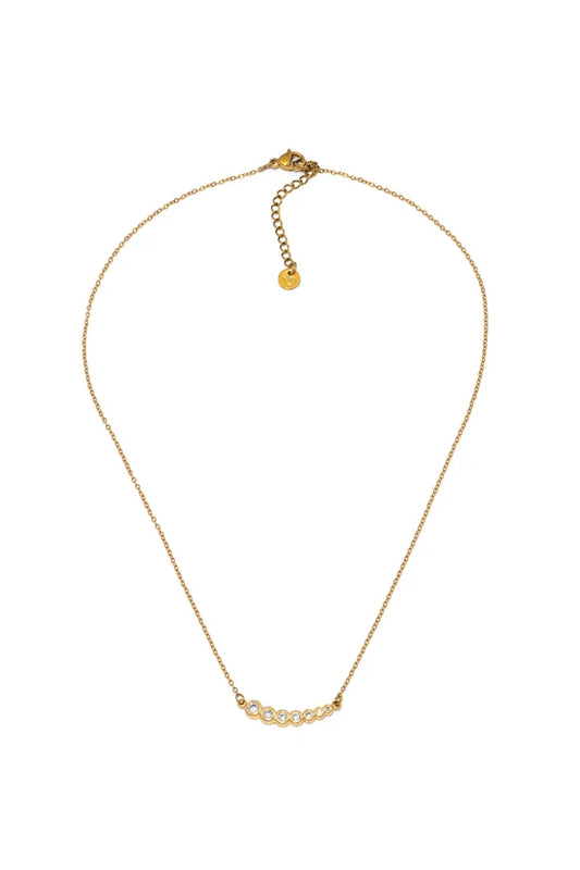 Collana punto luce donna con zirconi