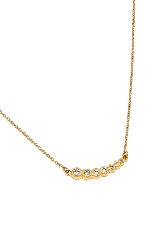 Collana punto luce donna con zirconi