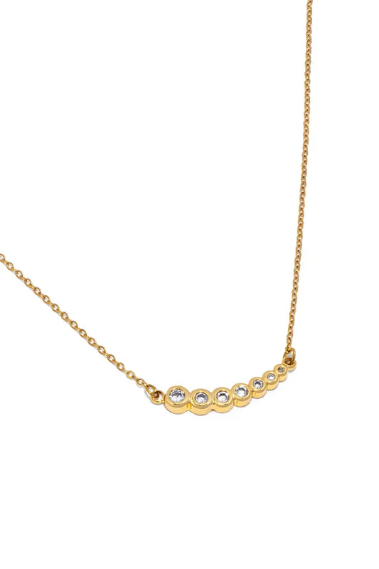 Collana punto luce donna con zirconi