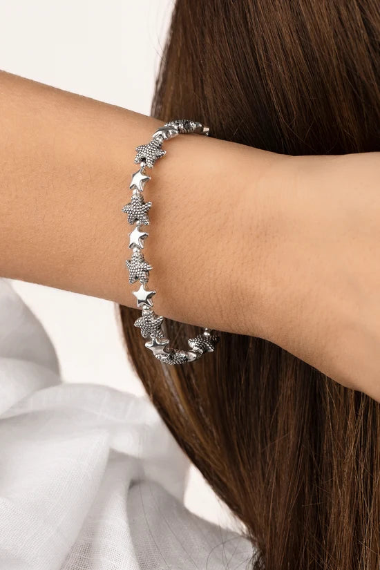 Bracciale Elastico Mix Stelle Marine Puntinate