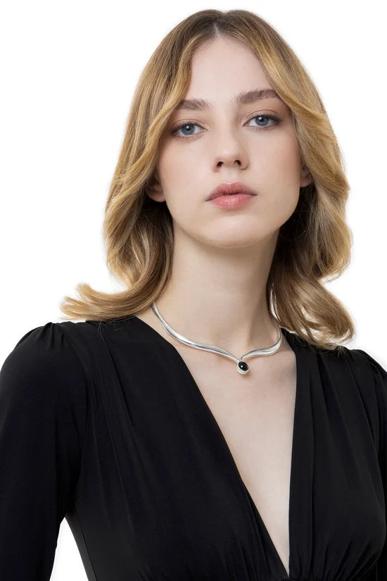 Choker Donna con Onice Nero