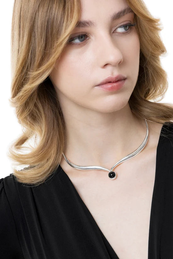 Choker Donna con Onice Nero