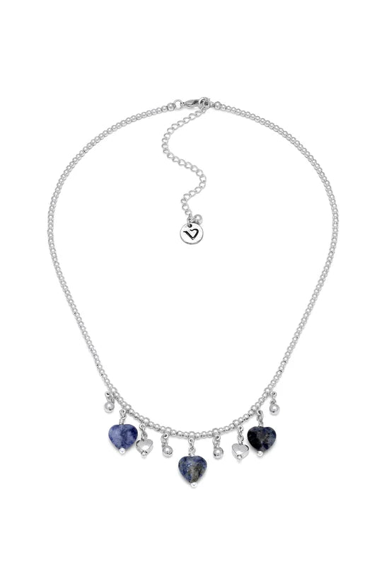 Collana Pendenti Cuori Lapis