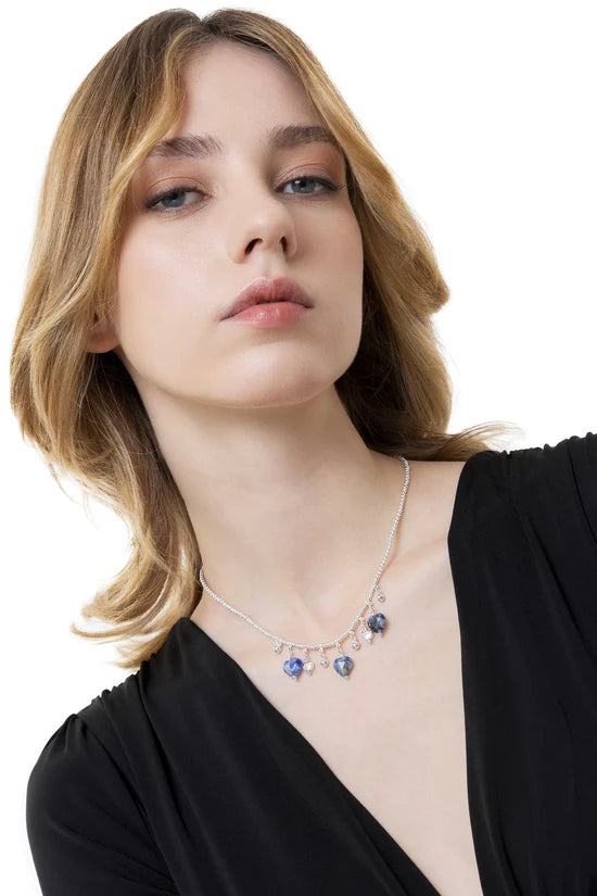 Collana Pendenti Cuori Lapis