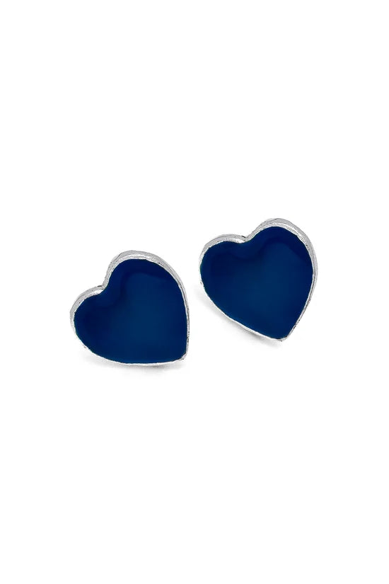 Orecchini Cuoricini Blu