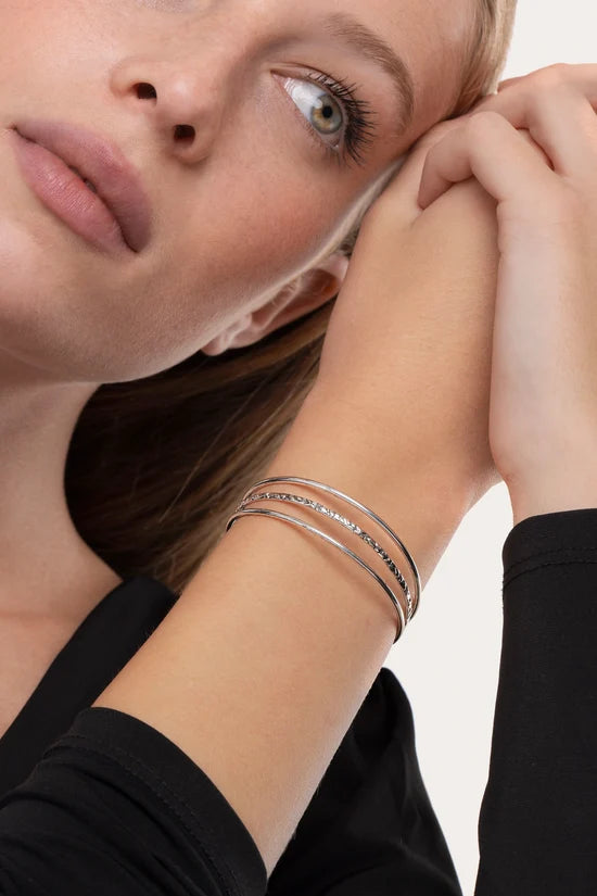 Bracciale Fascia 3 Linee Rigidi