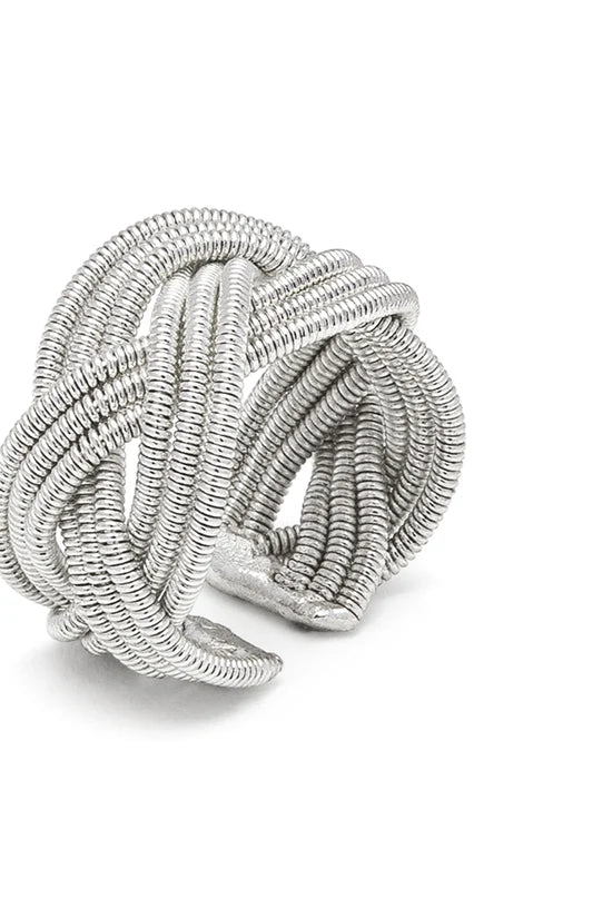 Anello Fascia Treccia Molla