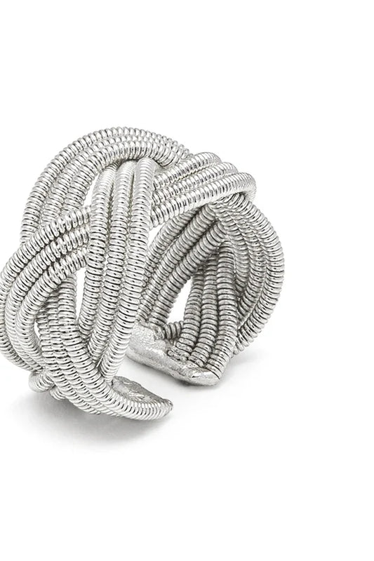 Anello Fascia Treccia Molla