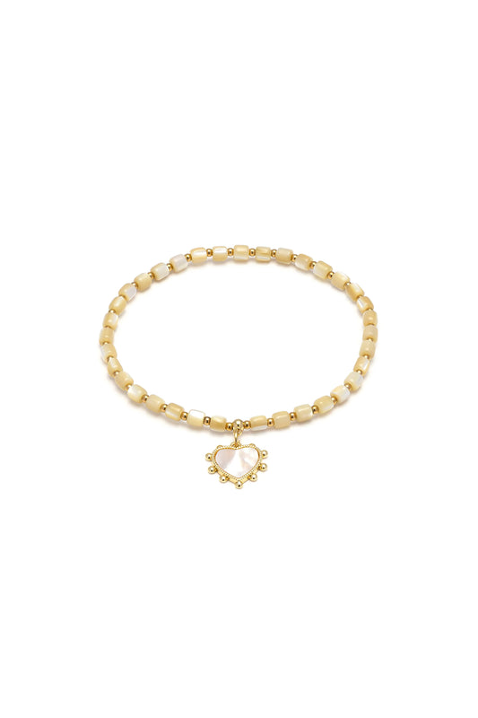 BRACCIALE ELASTICO CILINDRI CUORE