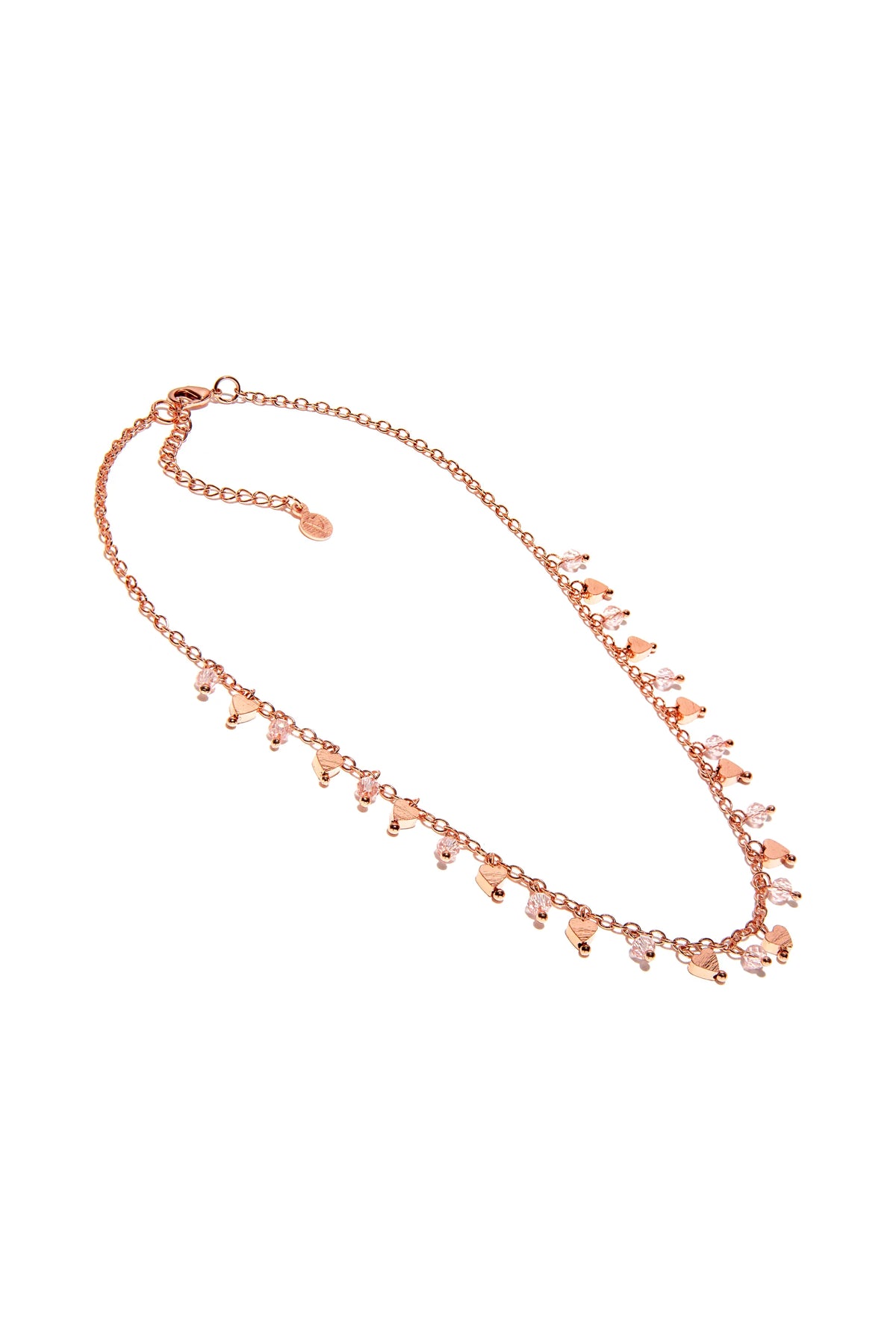 Collana Cuori/Cristalli Pendenti