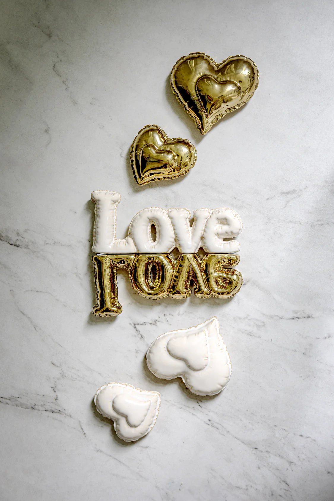 Nonmisgonfio Oggetto Decorativo Love Avorio