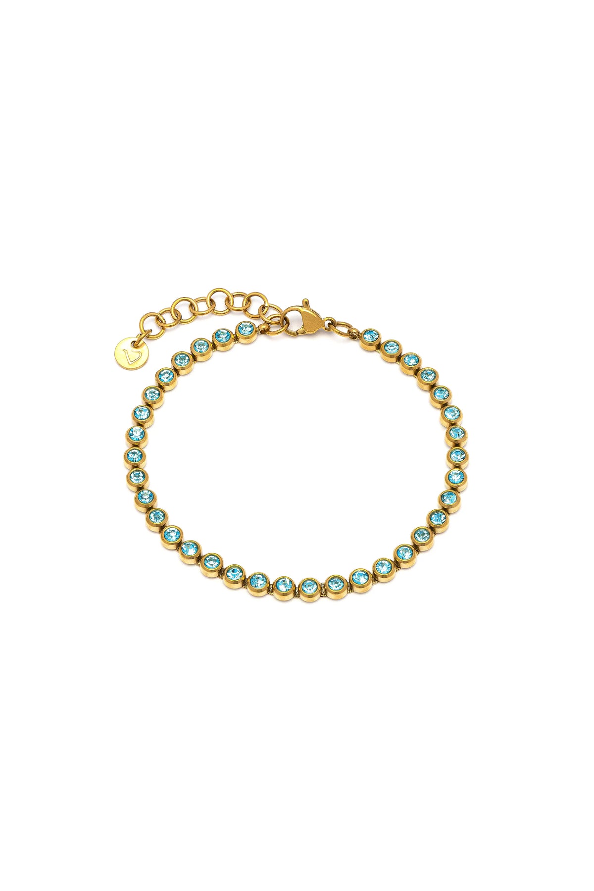 Bracciale donna con zirconi tondi