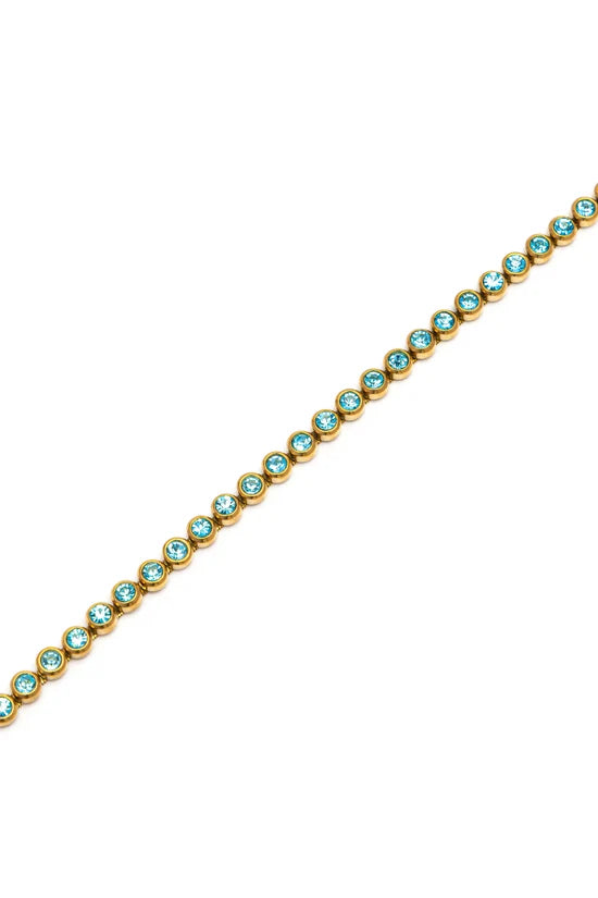 Bracciale donna con zirconi tondi