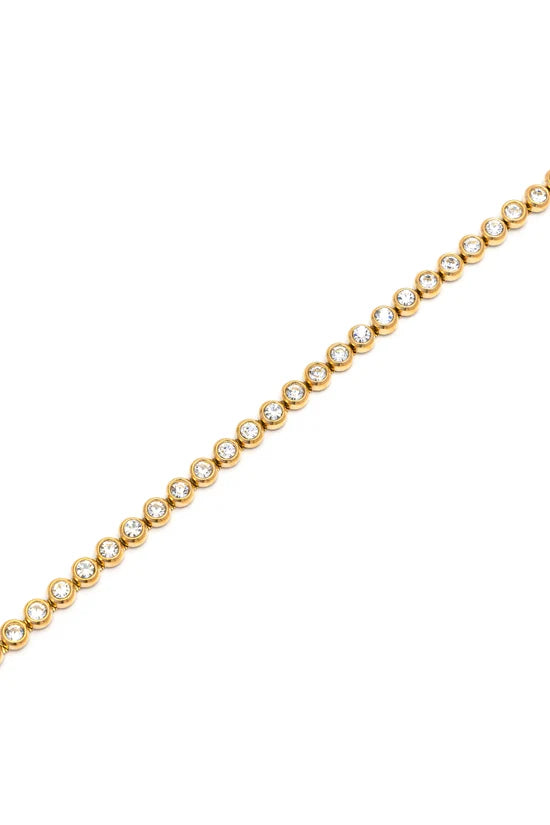 Bracciale donna con zirconi tondi