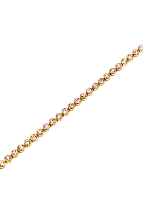 Bracciale donna con zirconi tondi