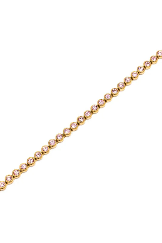 Bracciale donna con zirconi tondi